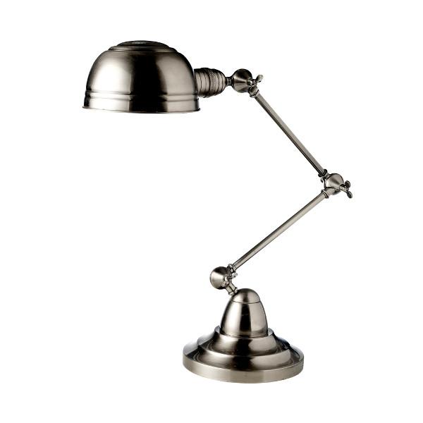 Bordlampe i antik sølv - lampe ø20 x 74cm hos Louis Ludvig